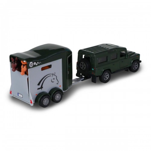 Игровой набор – LAND ROVER (с прицепом и фигурками лошадей) (TechnoDrive)