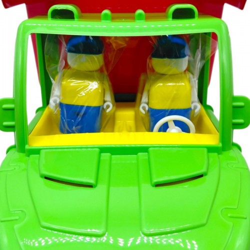 Пластикова машинка Самоскид Mati, ЗЕЛЕНО/ЧЕРВОНИЙ (Bamsic)