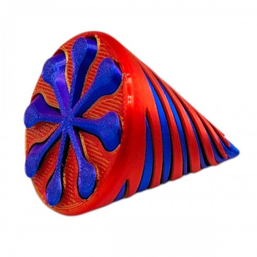 Іграшка рухлива 3D "Конус спіральний"35г 7*5см (мікс) (MiC)