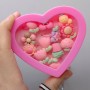 Кільце пластикове дитяче 12шт.у подарунковій кор. (СЕРДЦЕ) (MiC)