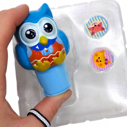 Набір печаток "СОВА" в коробці (БЛАКИТНИЙ) (MiC)