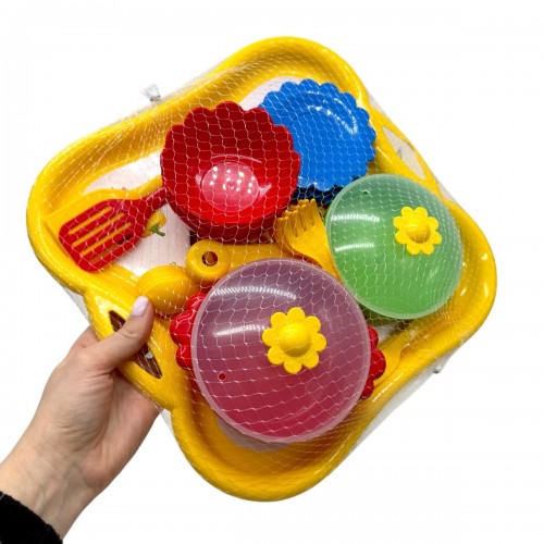 Набор столовой посуды Пицца на подносе (ЖЕЛТЫЙ) (TIGRES)