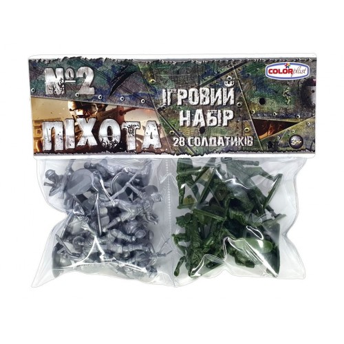 Военный игровой набор "Пехота №2" (комплект пластиковых фигурок) (Colorplast)