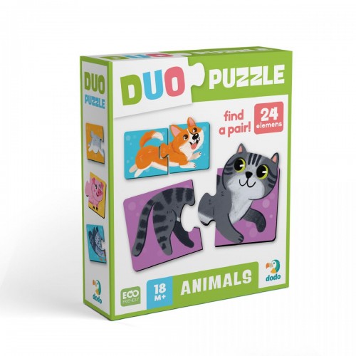 Пазл ДУО «Тваринки-половинки» (Dodo)
