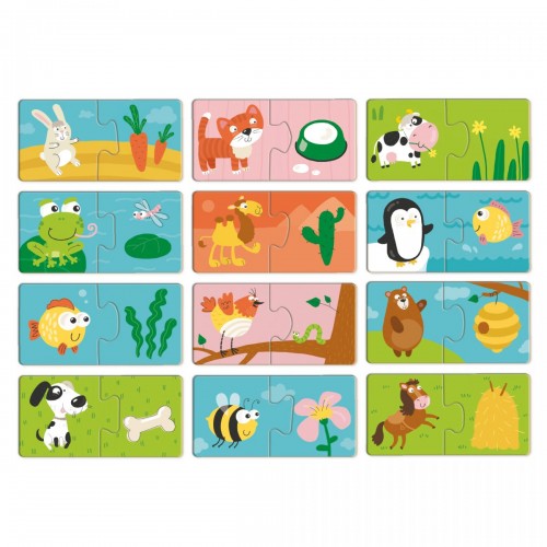 Пазл ДУО «Хто що їсть» (Dodo)