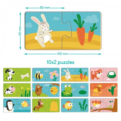 Пазл ДУО «Хто що їсть» (Dodo)