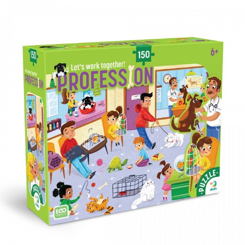 Пазл «Професії. Ветеринар» 150 елементів (Dodo)