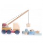 Машинка "Авто-кран" 2/Wooden toy "Crane truck" 2 (Cubika)