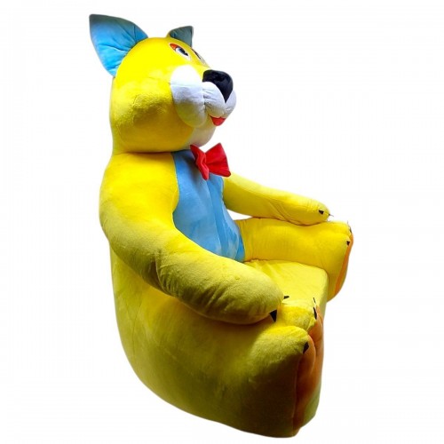 Мʼяке дитяче крісло "Котик" 70 х 60 х 60 см (ЖОВТИЙ) (Nikopol)