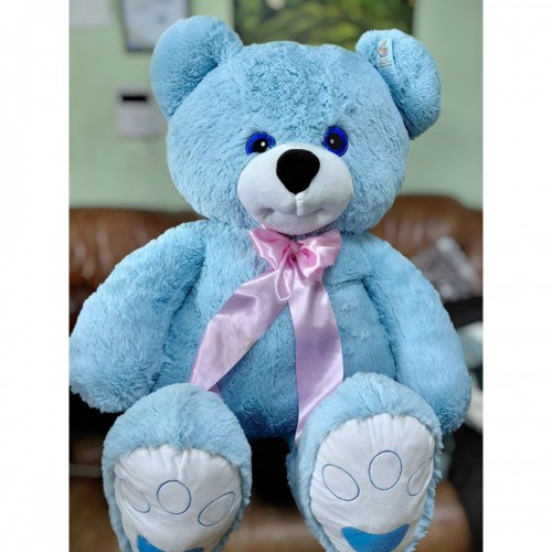 М'яка іграшка "Ведмідь Бонік" (1,5 м) БЛАКИТНИЙ (Nikopol)