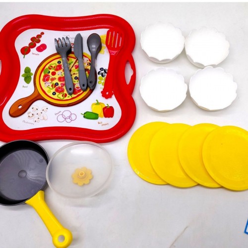 Набір посуду столовий Піца на підносі (ЖОВТИЙ) (TIGRES)