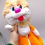 Мʼяка іграшка "Коротишка кіт", 14х20х24 (ПОМАРАНЧЕВИЙ) (Nikopol)