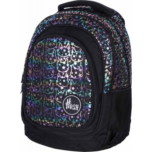 Рюкзак Hash Neon kitty з голографічним ефектом (МІС)