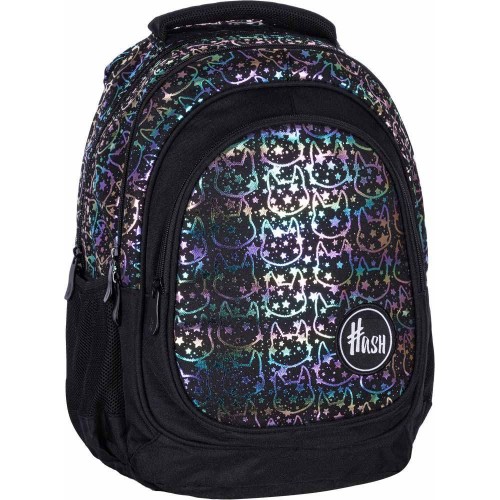 Рюкзак Hash Neon kitty з голографічним ефектом (МІС)