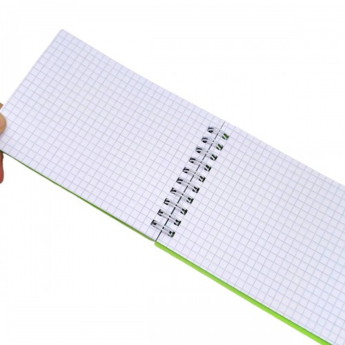 Блокнот А6, 80 л., пластик, пружина сверху (микс цветов) (MiC)