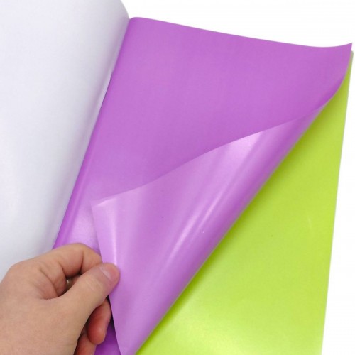 Набор цветной двусторонней бумаги "Пастельный" А4, 12 л.( серия Premium) (Апельсин)