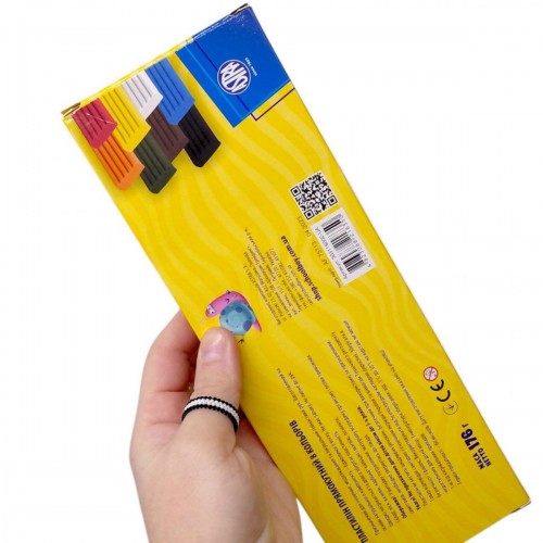 Пластилін прямокутний 8 кольорів (школярик)