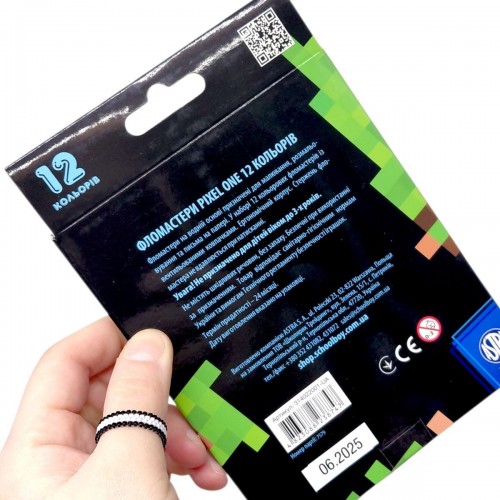 Фломастери "Pixel One", 12 кольорів (школярик)