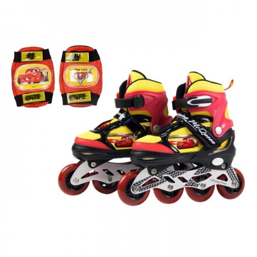 Ролики "Cars/Тачки", розмір S (31-34), pu 1 світло із захистом (MiC)