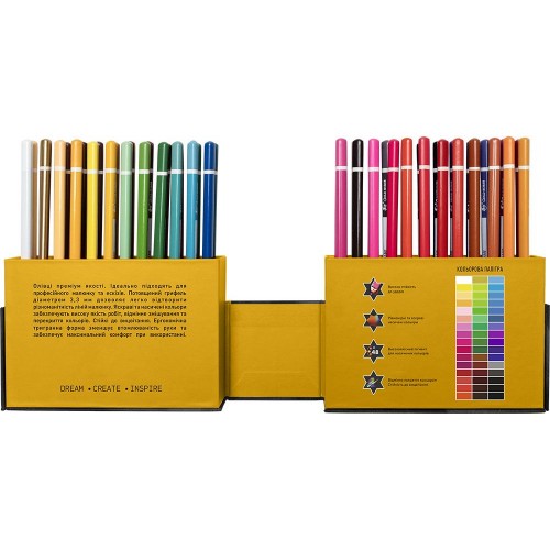 Олівці кольорові тригранні MUSE 48 кольорів (МІС)