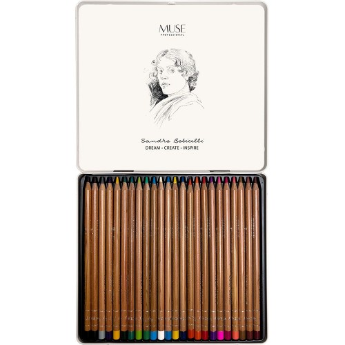 Олівці кольорові круглі MUSE 24 кольори (MUSE)