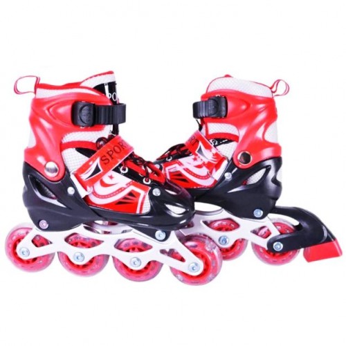 Роликові ковзан розмір S (30-33) колеса PVC (ЧЕРВОНІ) (MiC)