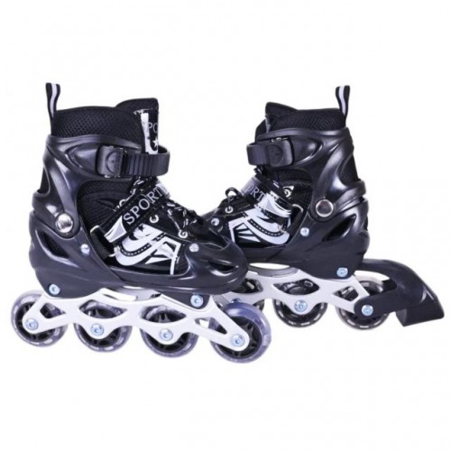 Роликові ковзан розмір S (30-33) колеса PVC (ЧОРНІ) (MiC)