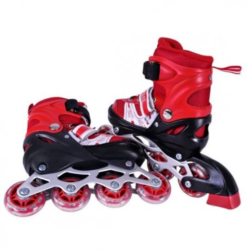 Роликові ковзани розмір S (30-33) колеса PVC (ЧЕРВОНІ) (MiC)