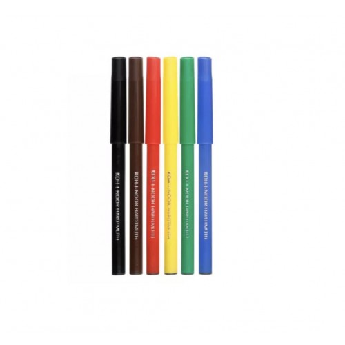 Фломастери, набір Совенята 1-2 мм 6 кольорів (KOH-I-NOOR)