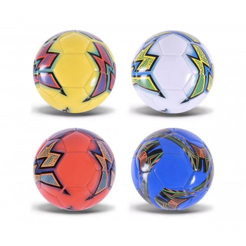 Мяч футбольный №3, БЕЛО-ОРАЖЕННЫЙ (МІС)