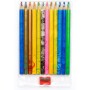 Олівці кольорові тригранні Джамбо Веселка 12 кольорів з чинкою (Astra)