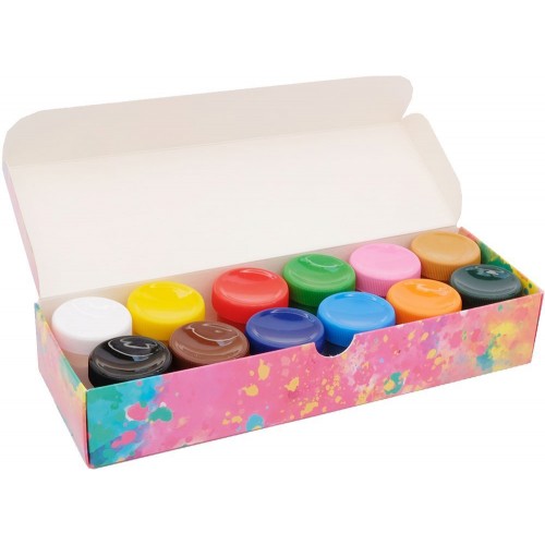 Краски гуашевые Genius 12 цветов по 20 мл. (МІС)