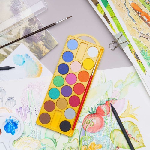 Краски акварельные 18 цветов в наборе (Astra)