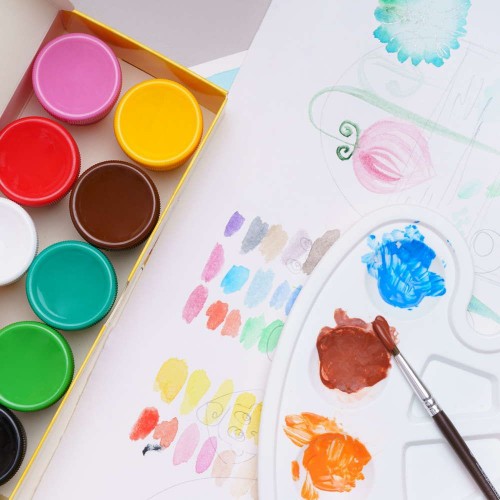 Краски гуашевые 10 цветов (разные цвета) (Astra)