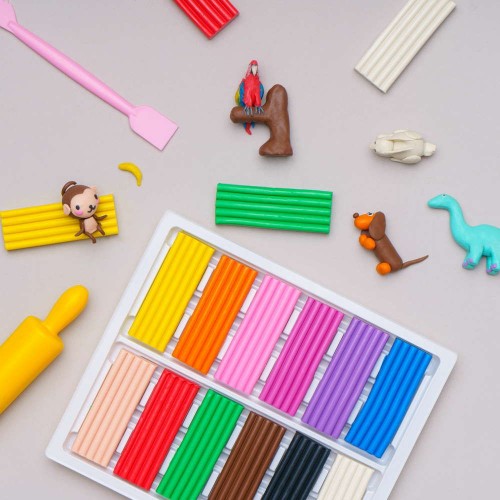 Пластилин прямоугольный (12 цветов) (Astra)