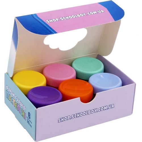 Краски гуашевые пастельные цвета 6 цветов по 20 мл (Astra)