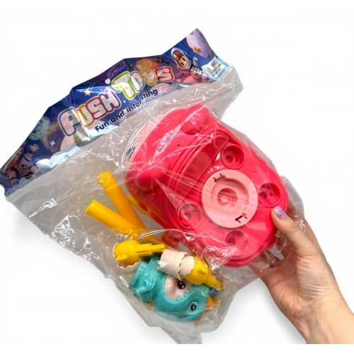 Каталка, 13 см х 21 см х 46 см, колокольчик, вращающаяся фигурка, в пакете (МІС)