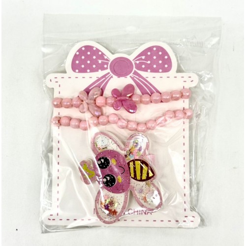 Набір аксесуарів - 3 штуки, браслети/заколка (МІКС ВИДІВ) (MiC)