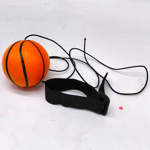 Мячик-попрыгунчик на резинке "Спортсмен" ВОЛЕЙБОЛ ЖЕЛТЫЙ (MiC)