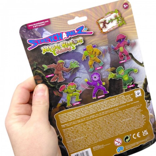 Игрушка-тянучка Стрейчапалз 14см, серия Nature Warriors (Нейчер Уориерс) TOLY (MiC)