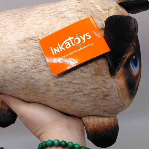 Подарункова м'яка іграшка "Сіам", 25 см (InkaToys)