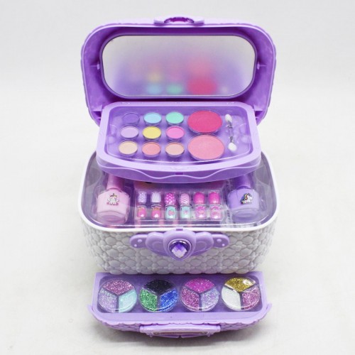 Набір косметики в скриньці "Little princess", фіолетовий (Ouguan)