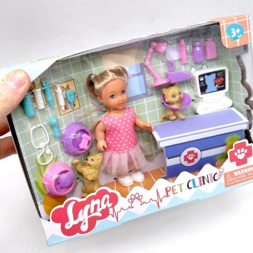 Ігровий набір "Емілі. Ветеринарна клініка", вид 3 КОРИЧНЕВА КИЦЯ (MiC)