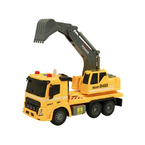 Автомобіль-екскаватор інерційний зі світлом і звуком 1:16 в коробці (SHANTOU YISHENG)