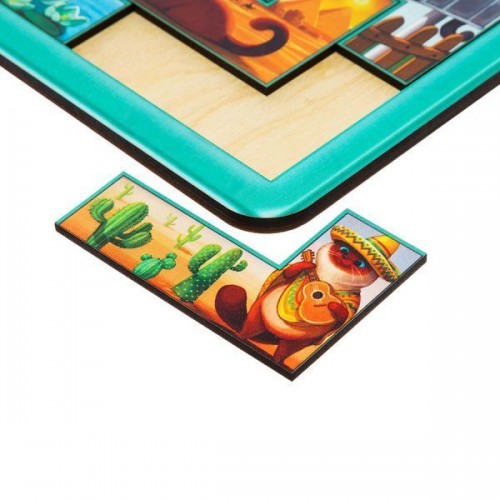 Деревянный тетрис "Котики" (большой) (Ubee)