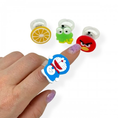 Детские светящиеся кольца (на пальце, микс видов) (МІС)