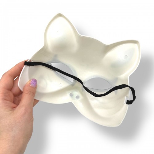 Маска Японской лисы (Бело-Голубая) (МІС)