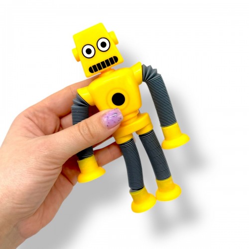 Робот з трубами-тягнучками на присосках (ЖОВТИЙ) (МІС)