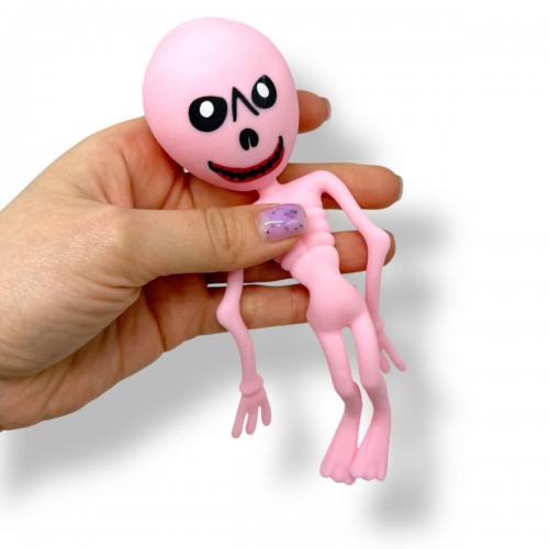 Игрушка-антистресс "Пришелец" 18см (Розовый) (МІС)