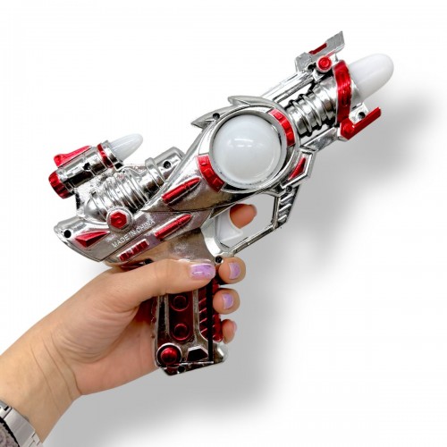 Пістолет, що світиться (на батарейках, червоний) (МІС)